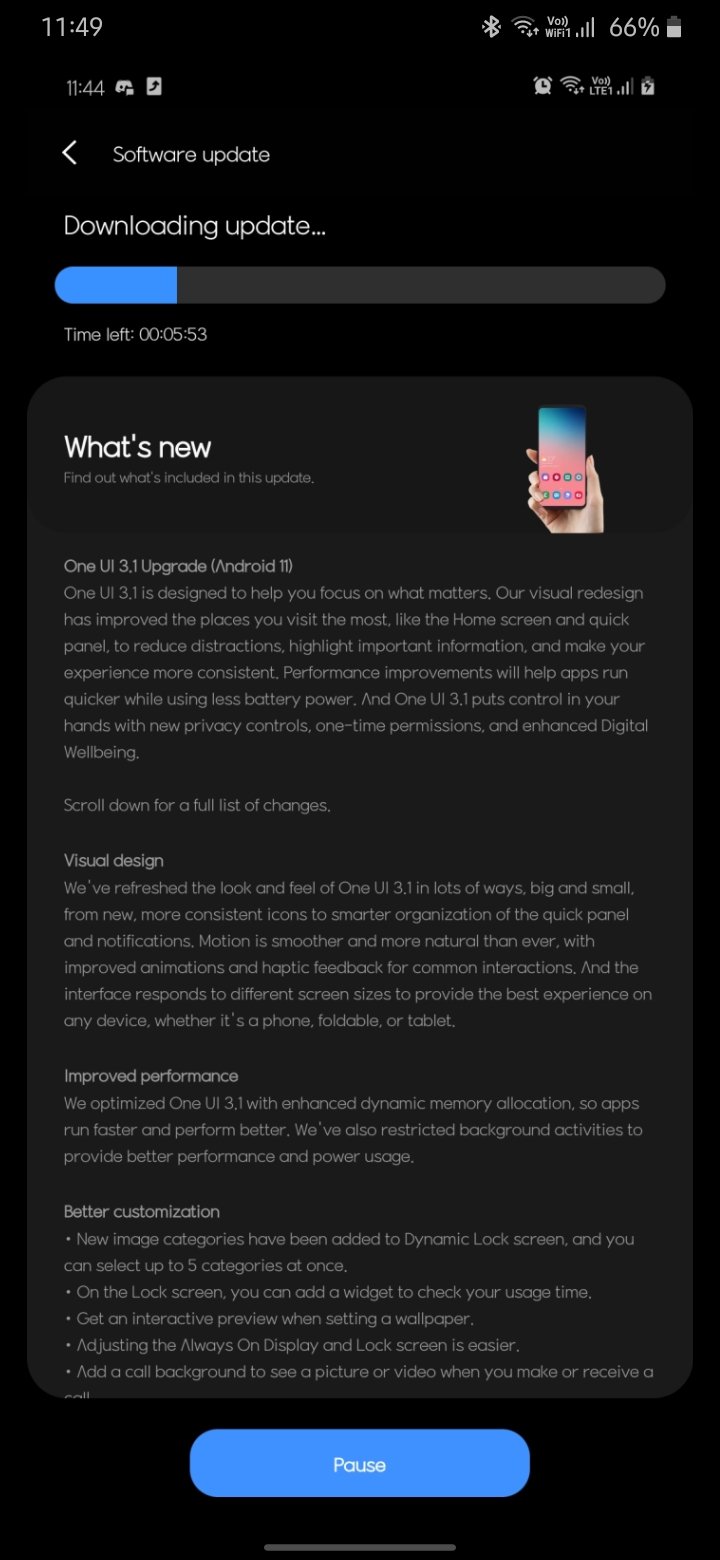 samsung galaxy a71 one ui 3.0 update
