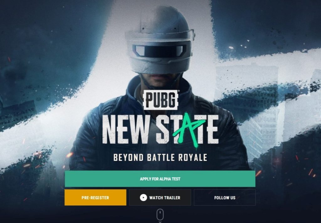 PUBG NEW STATE apply for alpha test official website