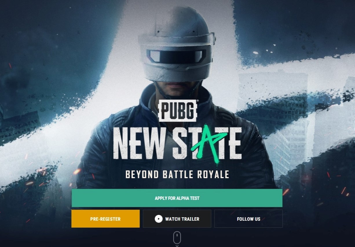 PUBG NEW STATE apply for alpha test official website