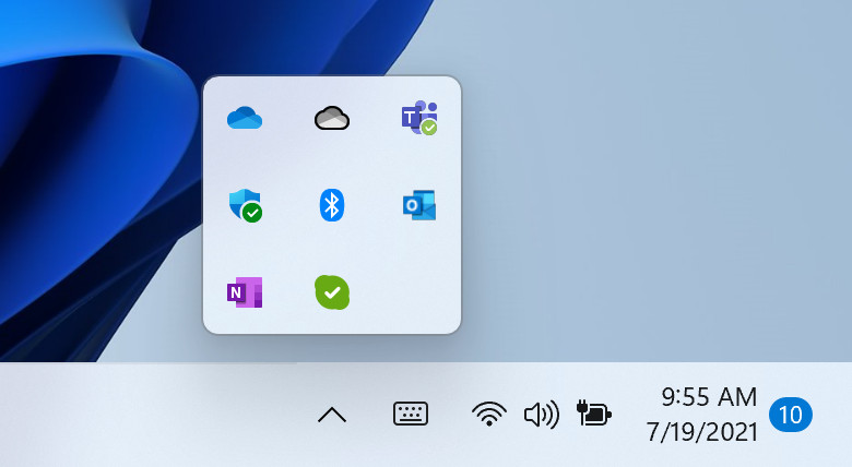 Windows 11 rounded corders for taskbar flyout icons