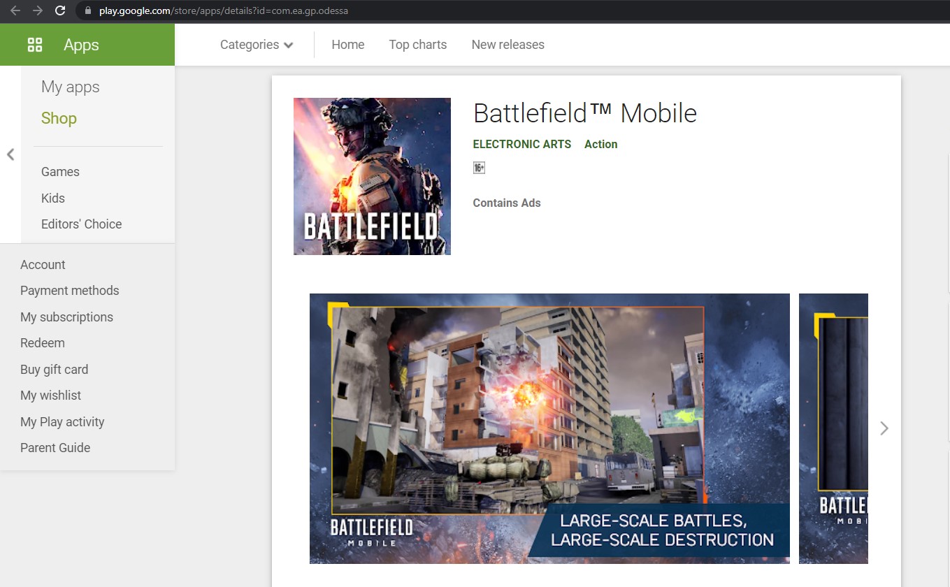 Battlefield Mobile App Download on Google Play Store