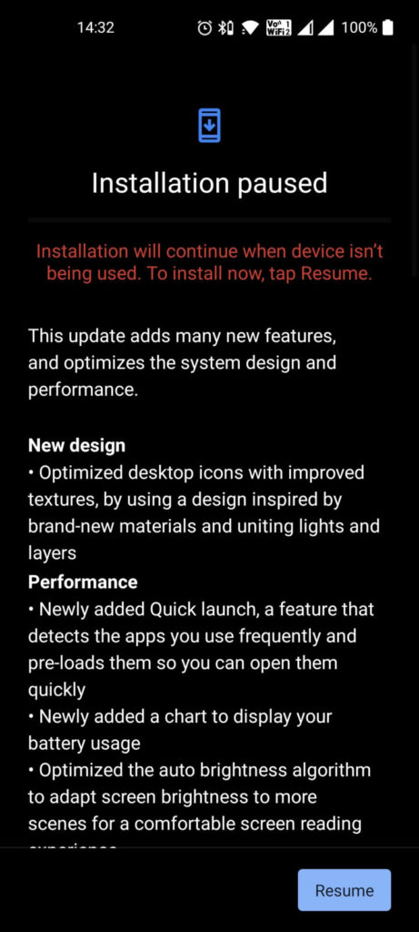 OnePlus 9RT receiving Oxygen OS 12.1 Android 12 1