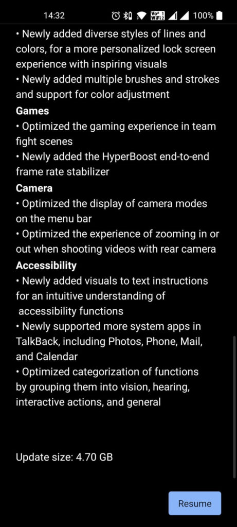OnePlus 9RT receiving Oxygen OS 12.1 Android 12 3