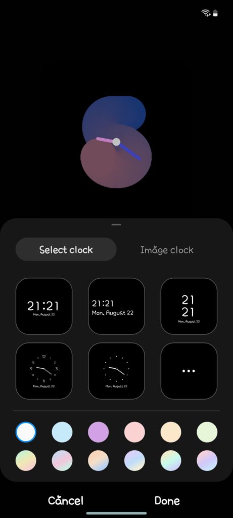 Samsung Galaxy Watch gradient Number clock faces