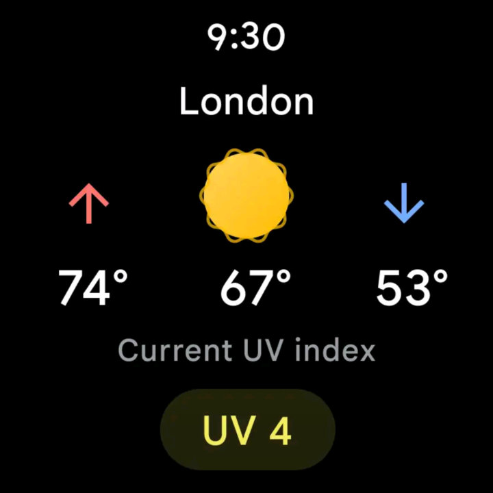 Google-Weather-app-for-Wear-OS