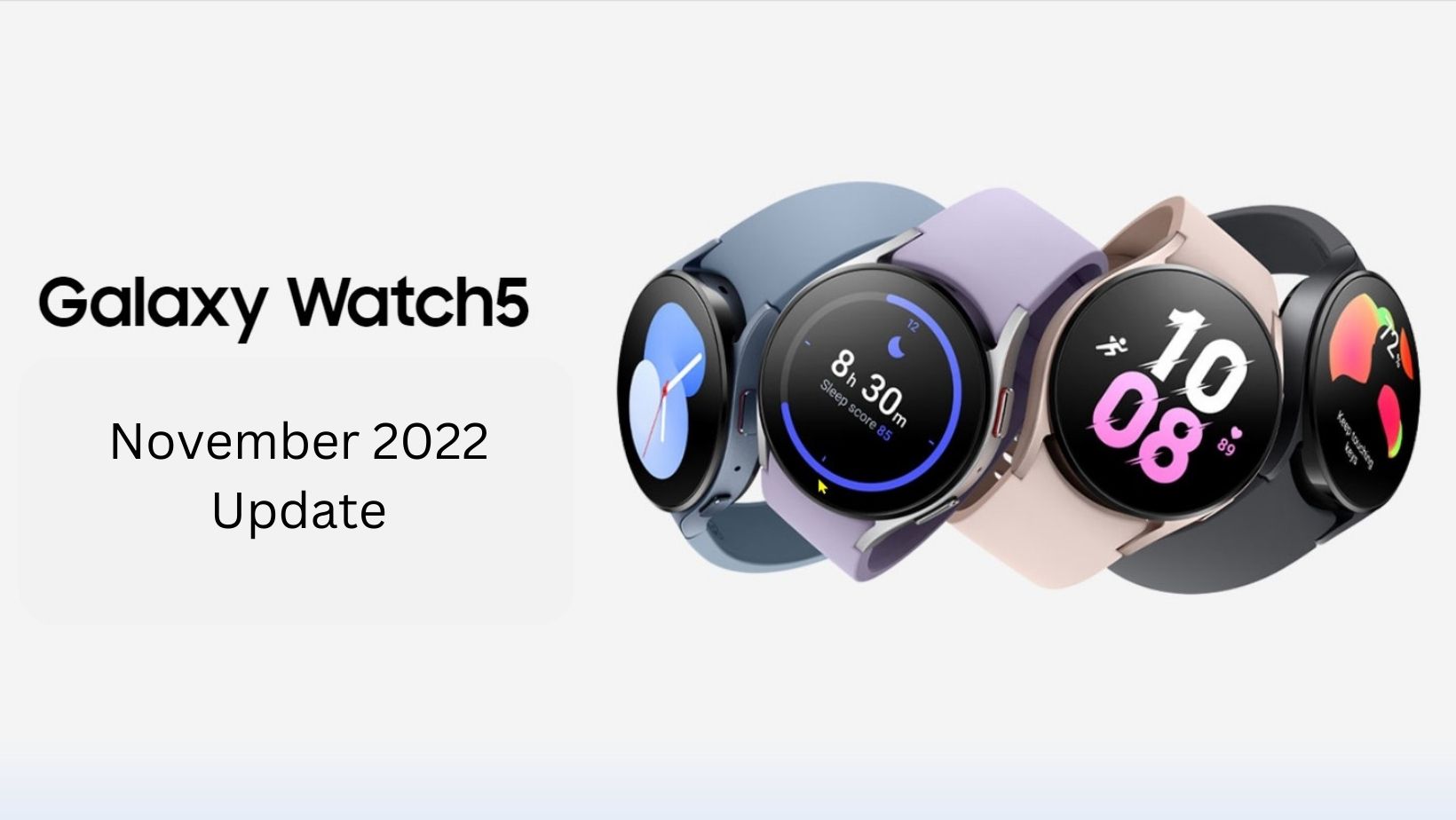 Galaxy Watch 5 (Pro) November 2022 update