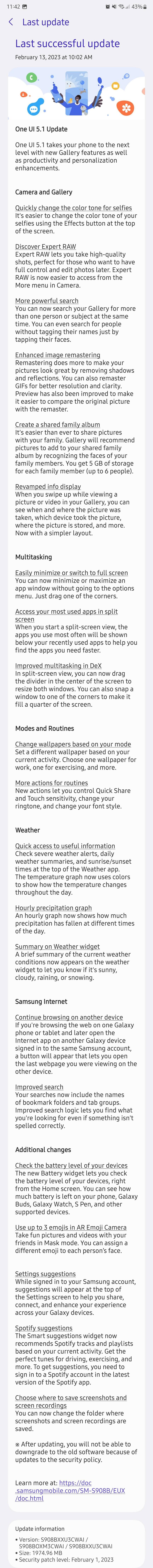 One UI 5.1 update for Samsung Galaxy S22 S22 plus and S22 ultra