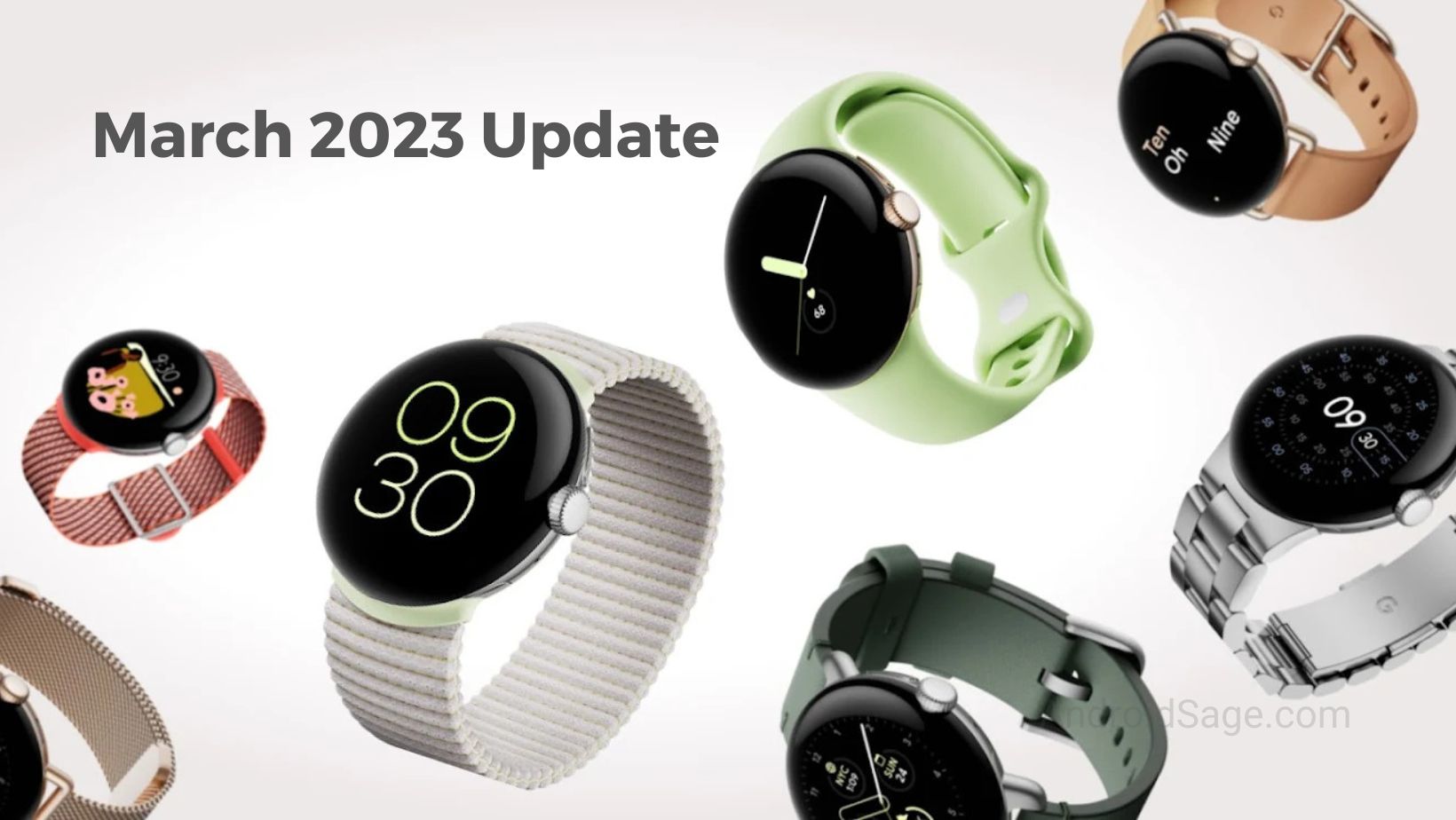 Google Pixel Watch March 2023 update download