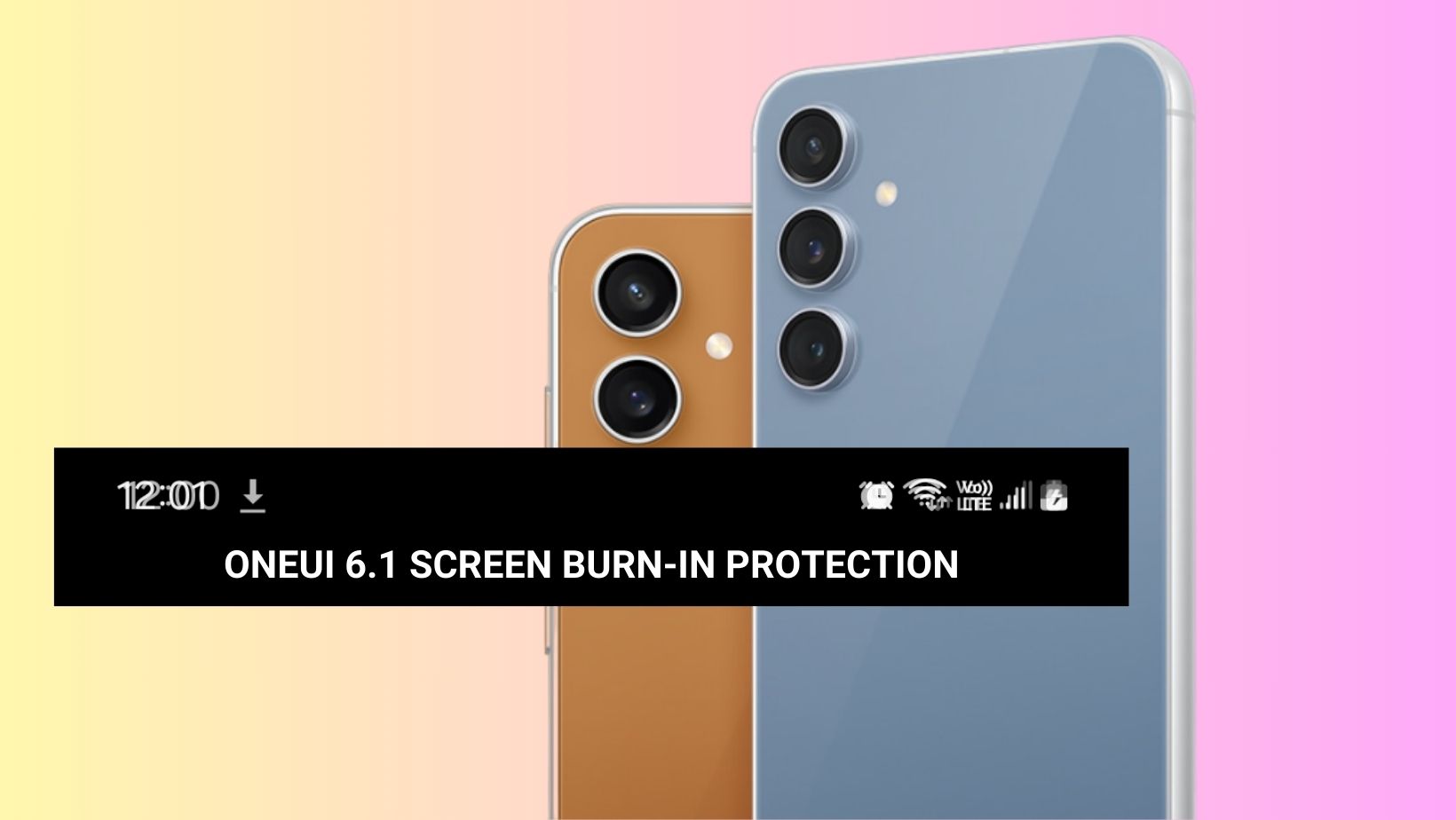 Samsung’s One UI 6.1 firmware update adds screen burn-in protection back to the status bar