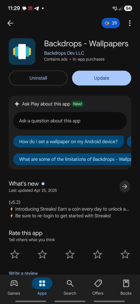 Download Google Play Store v46 APK with AI 2 Google Play Store AI feature — Ask Gemini AI about this app