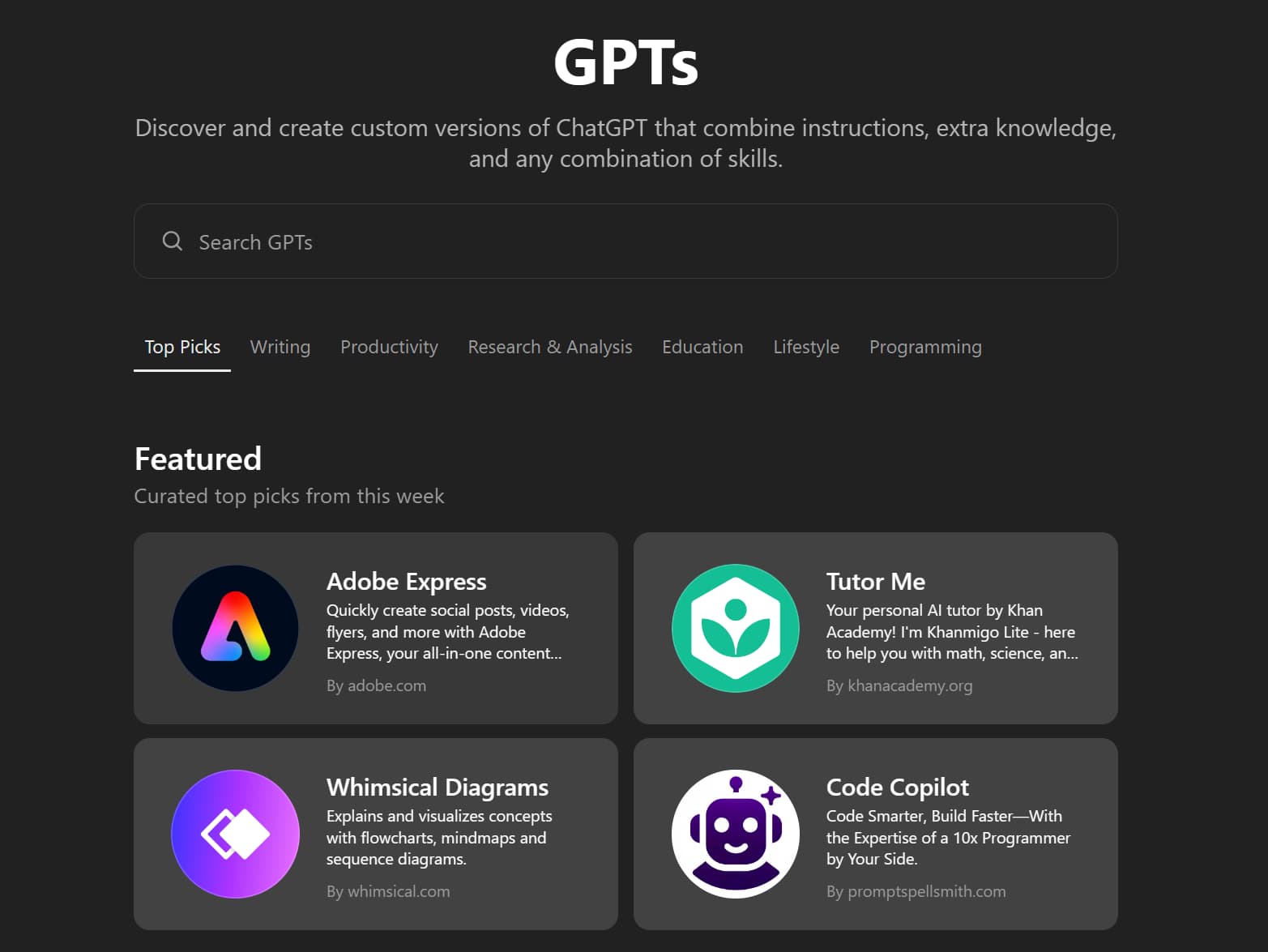 Custom GPTs Available for Free Users! Use Copilot, Adobe Express, DALL-E, and more in ChatGPT