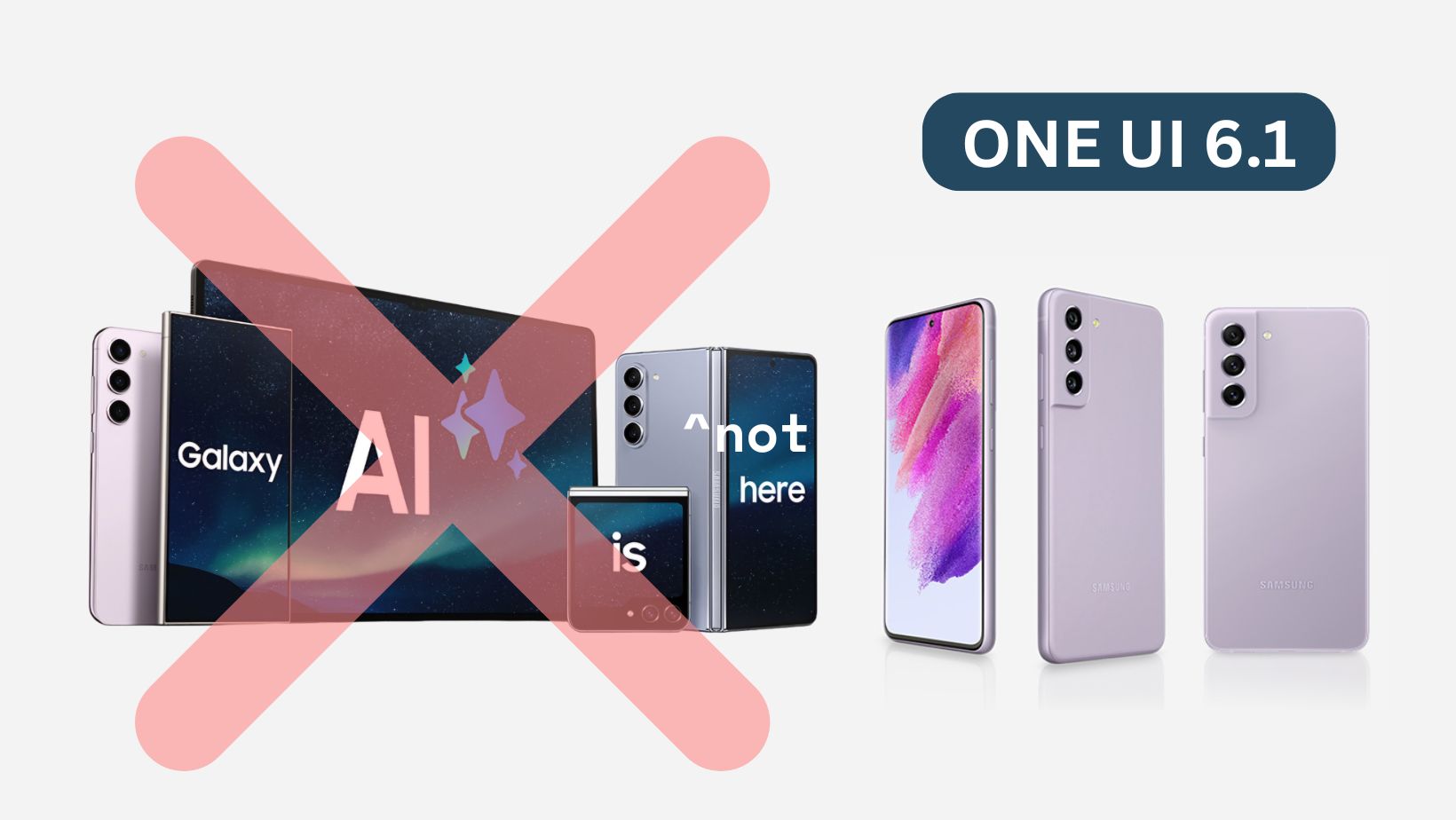 List of Samsung devices without Galaxy AI features in One UI 6.1 firmware update