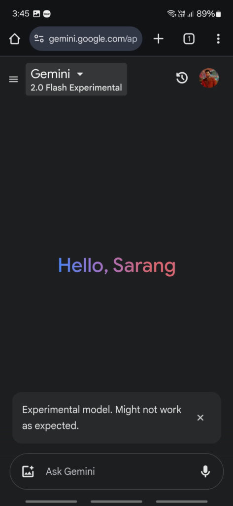 Screenshots Gemini 2.0 (1)