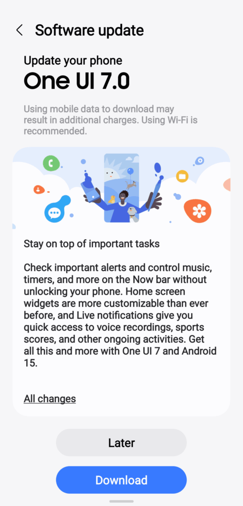 Samsung Galaxy M-Series starts receiving Stable One UI 7 Update 2 One UI 7 Update Galaxy M35 India (1)