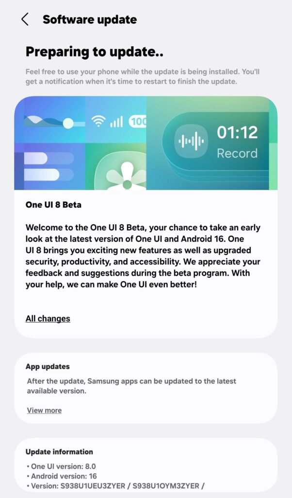 Samsung One UI 8 Full Changelog and Feature List Revealed 2 One UI 8 Beta unlocked Galaxy s25 devices T-Mobile