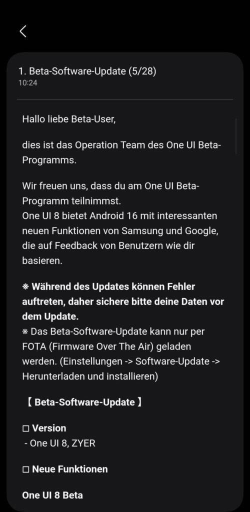 One UI 8 Beta Program Released Globally: Here's How to Download! 3 One UI 8 beta program Galaxy 25 notice
