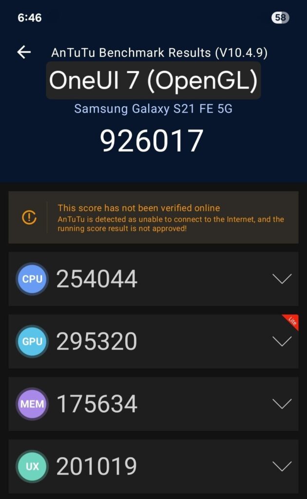 Vulkan vs OpenGL: Why Samsung Should Switch to Vulkan API — Better Performance, Battery, Temps 3 OneUI 7 using OpenGL, got a score of 926K, with 17c° temperature increase, with 7% battery used