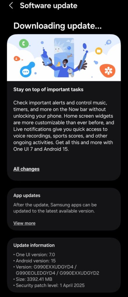 Samsung Galaxy S21 FE One UI 7 in India