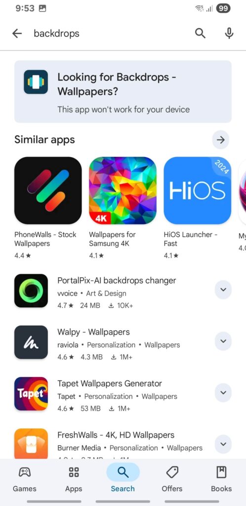 Is Sideloading on Android Officially Dead? 4 Looking for Backdrops - Wallpapers? This app won't work for your device