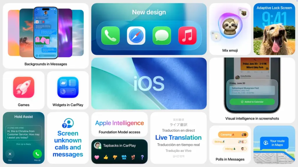 Download iOS 26 Wallpapers with Liquid Glass UI & Powerful AI 3 iOS 26 features and specifications