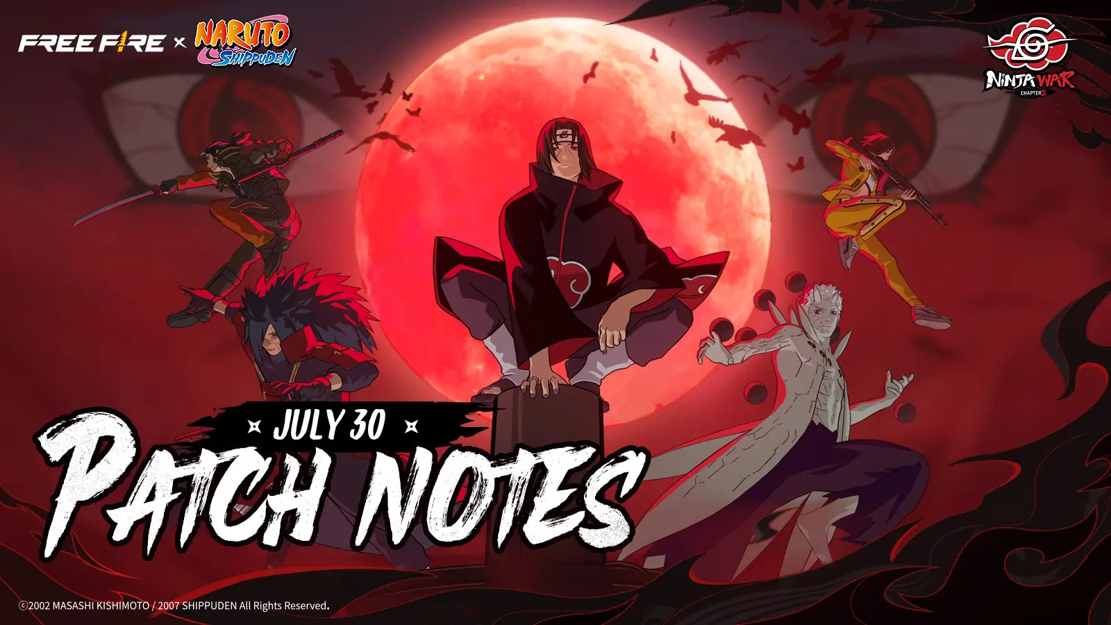 Download Free Fire x NARUTO SHIPPUDEN 1.114.1 Update by Garena International