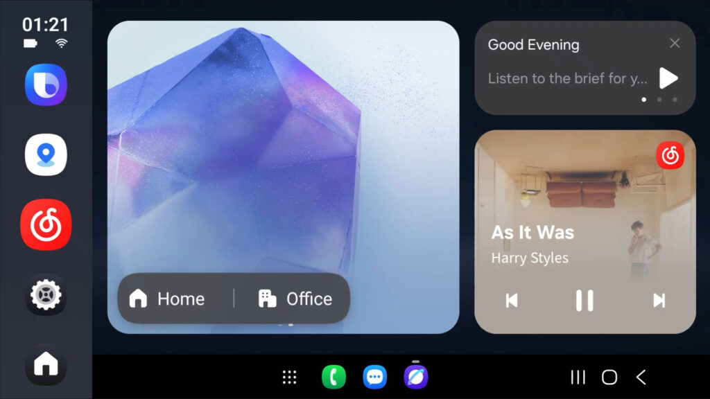 Samsung Auto + DeX: First Look at Android Auto Alternative for Cars on Galaxy Phones 2 Samsung Auto Dex One UI Interface for Cars