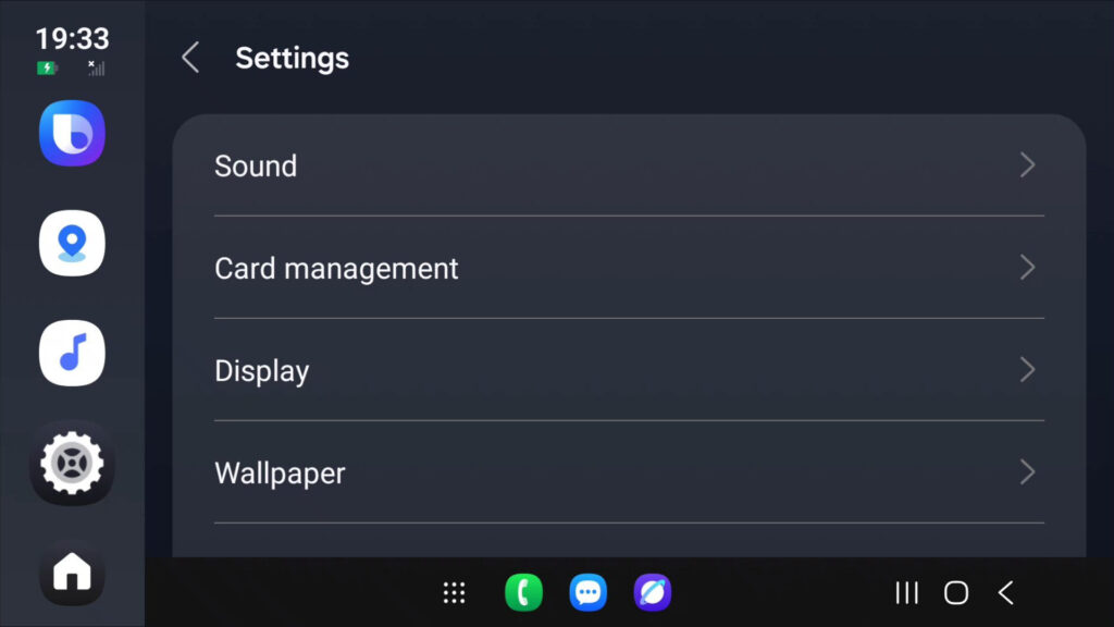 Samsung Auto + DeX: First Look at Android Auto Alternative for Cars on Galaxy Phones 7 Samsung Auto Dex One UI Interface and Settings 5
