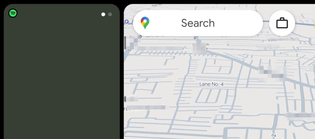 Download Android Auto 14.8 Beta: Revives Google Assistant and Gets a New Search Bar in Maps 3 Screenshot Google Maps Search Bar Home and Work Shortcut Icon