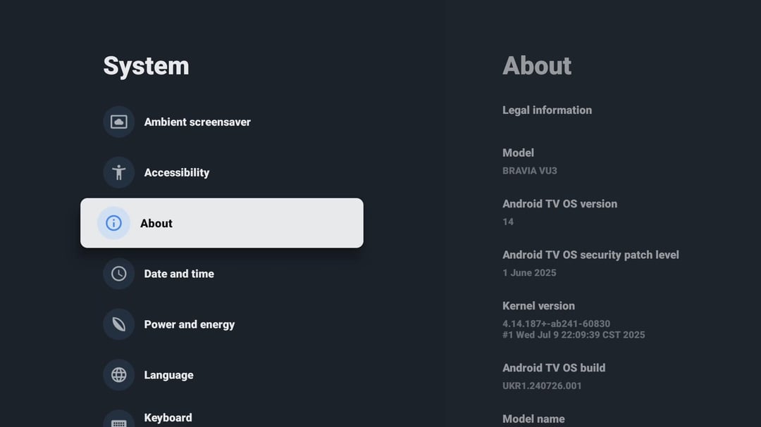 Stable Android 14 for TV Rolled Out For More Android TVs and Boxes 2 Android TV 14 (Google TV) for Sony Bravia TVs