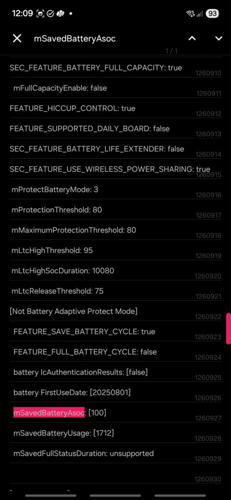 How to Check Battery Health and Charge Cycle Count on Android Phones 4 Sysdump battery usage and battery asoc LogLog