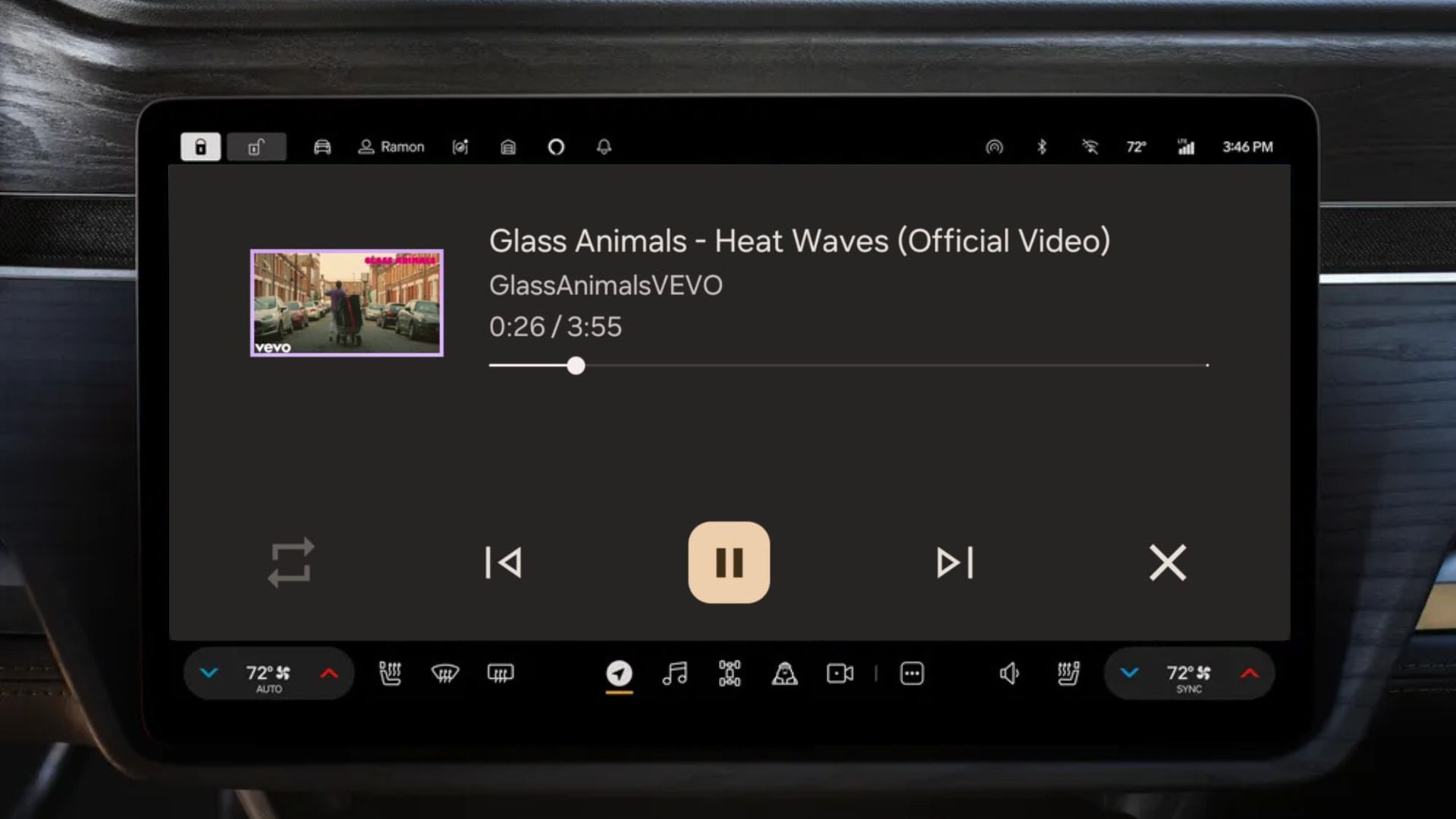 YouTube on Android Auto