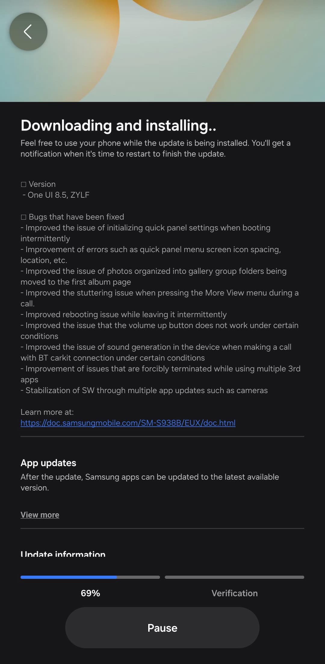 OneUI 8.5 Beta 2 Samsung Galaxy S25 Ultra