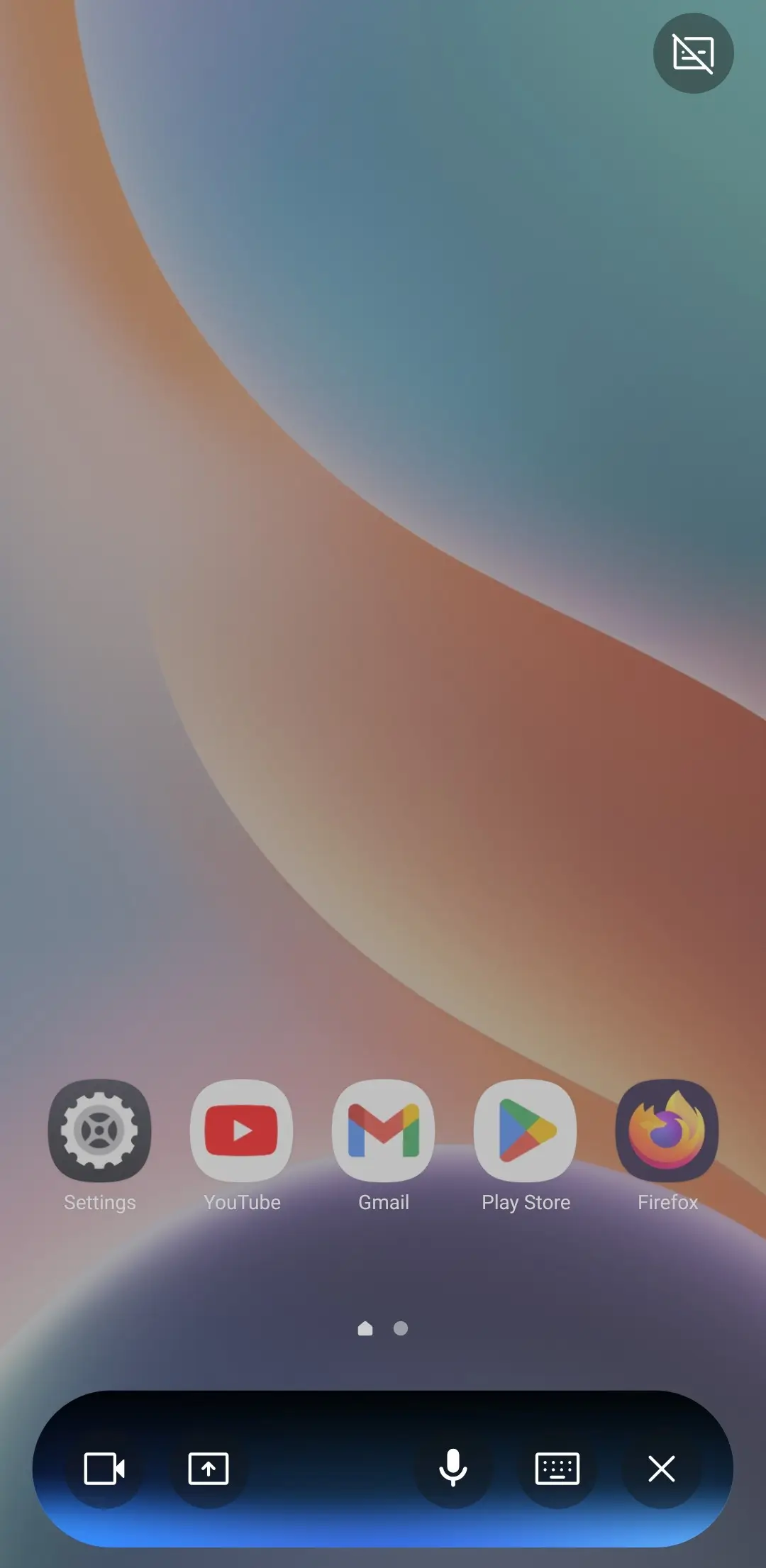 Gemini Live new floating UI Screenshot 1