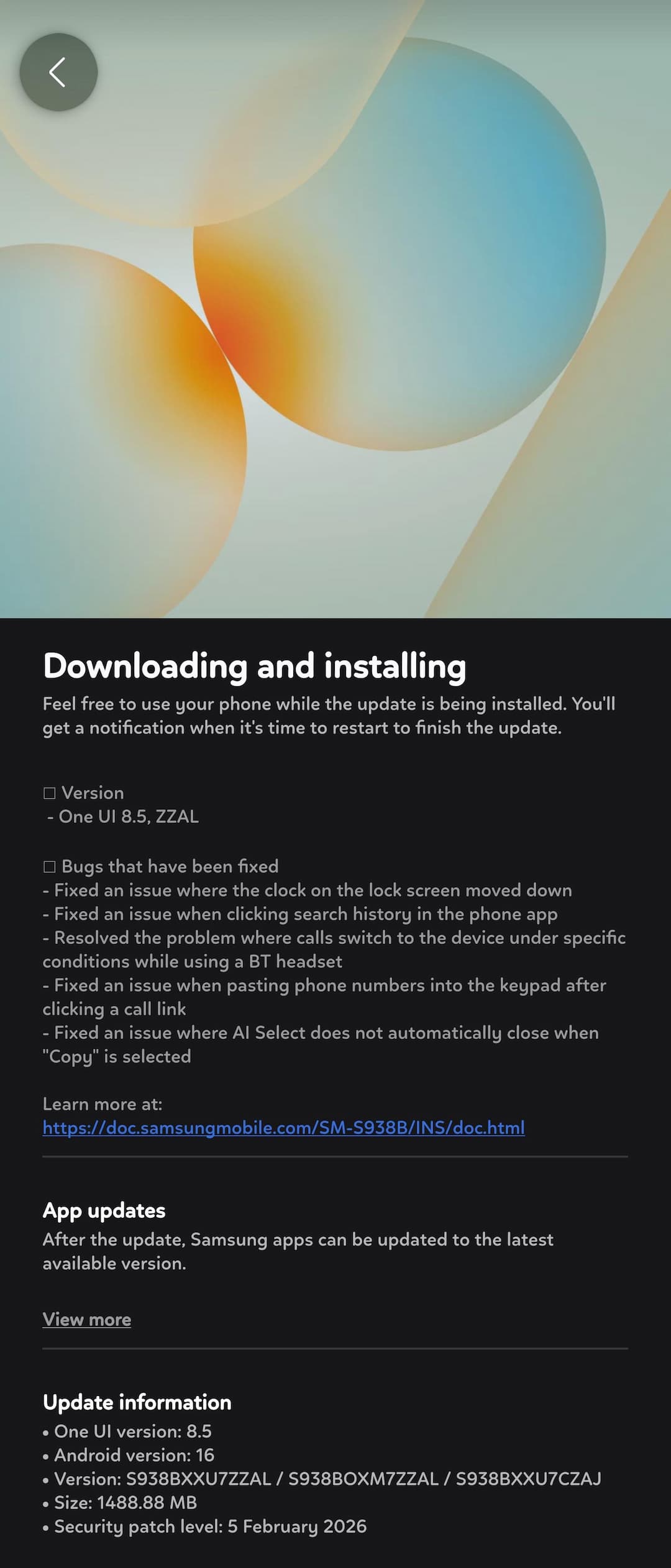 One UI 8.5 new beta 4 available