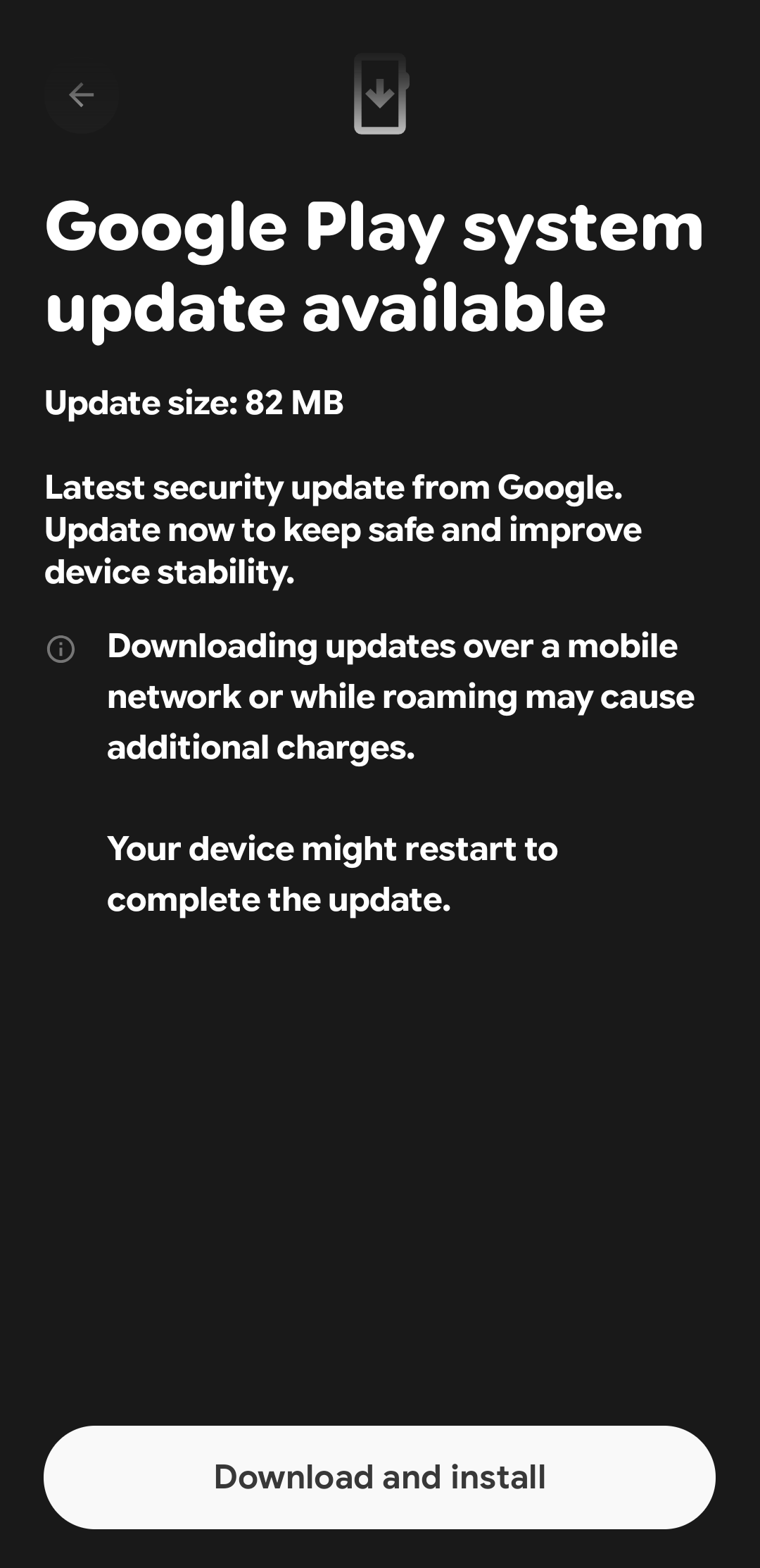 Google Play System Updates aka Google System Services
