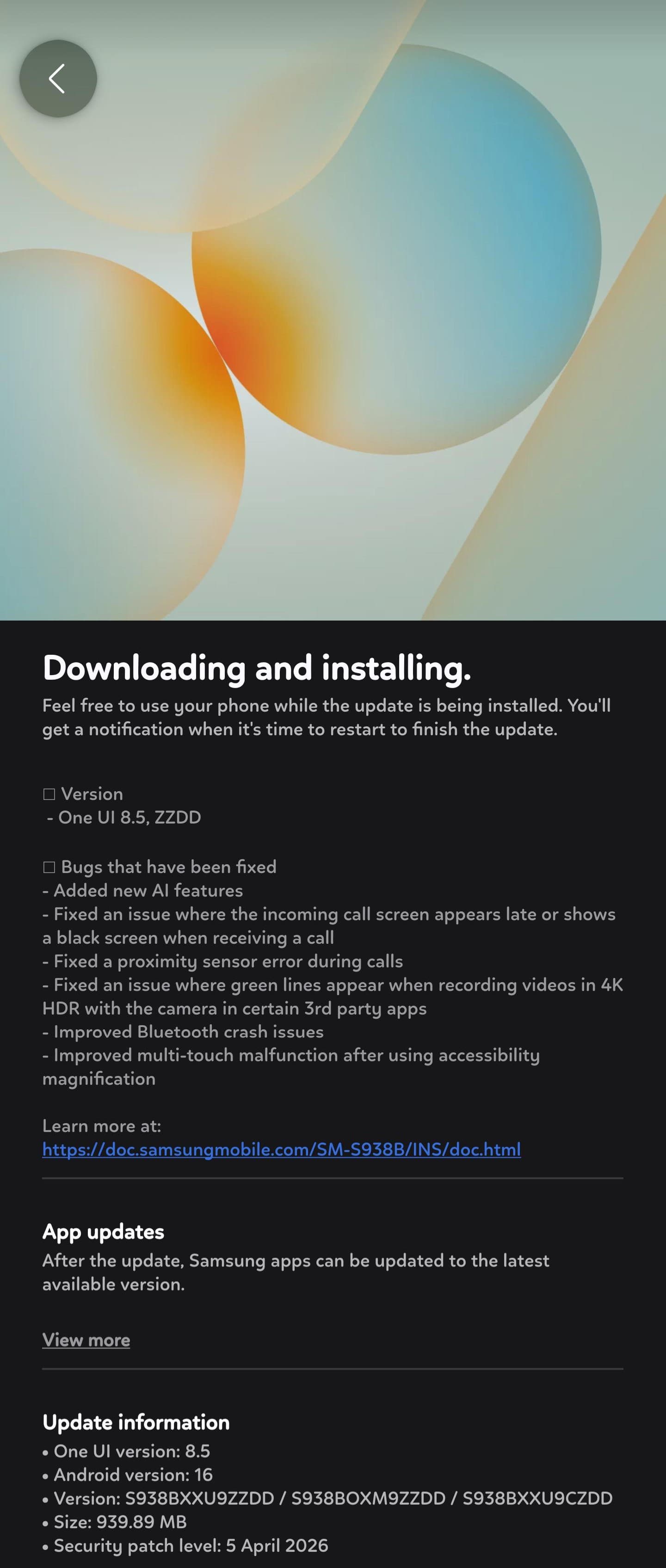 One UI 8.5 Beta 10